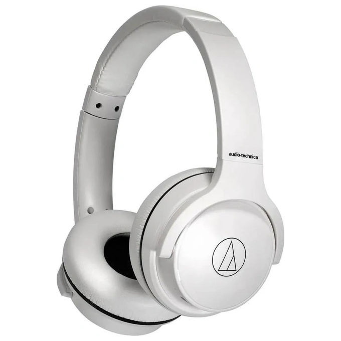 foto del prodotto audio technica cuffie wireless bluetooth on ear plus cavo con microfono 60h bianco