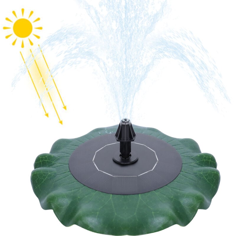 foto del prodotto aufun 1,4w fontana solare, pompa solare fontana loto sheet pond pompa per giardino, bagno di uccelli, contenitore di pesce, decorazione di acqua di
