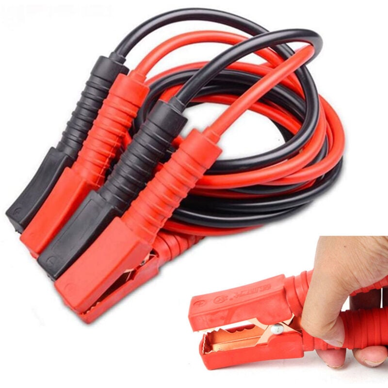 foto del prodotto aufun cavo di avviamento, cavi batterie auto da 12 24 volt, set di cavi di avviamento, in rame con protezione da sovratensione 6 m 
