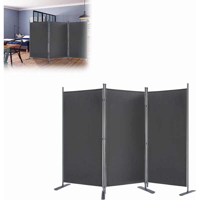 foto del prodotto aufun paravento, separatore di ambienti, schermo per privacy, divisorio removibile per esterni con picchetti di fissaggio e cinghie, per giardino,