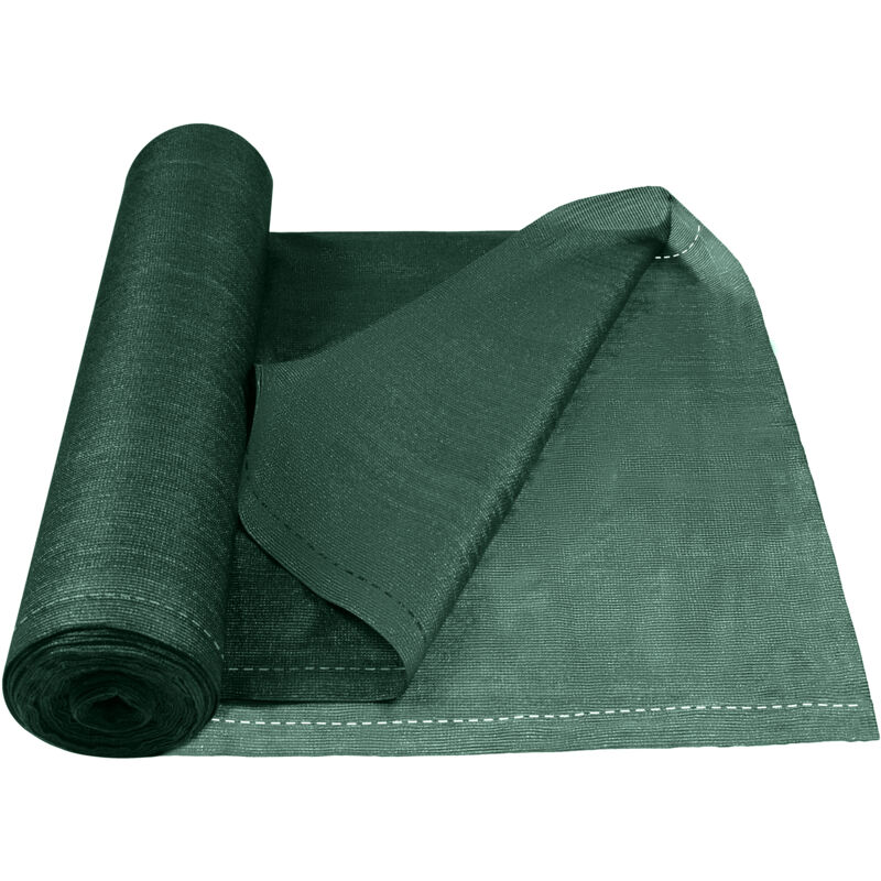 foto del prodotto aufun rete ombreggiante privacy frangivista telo verde per giardino terrazzo in hdpe 150g m , con occhielli e fascette, per campo sportivo,