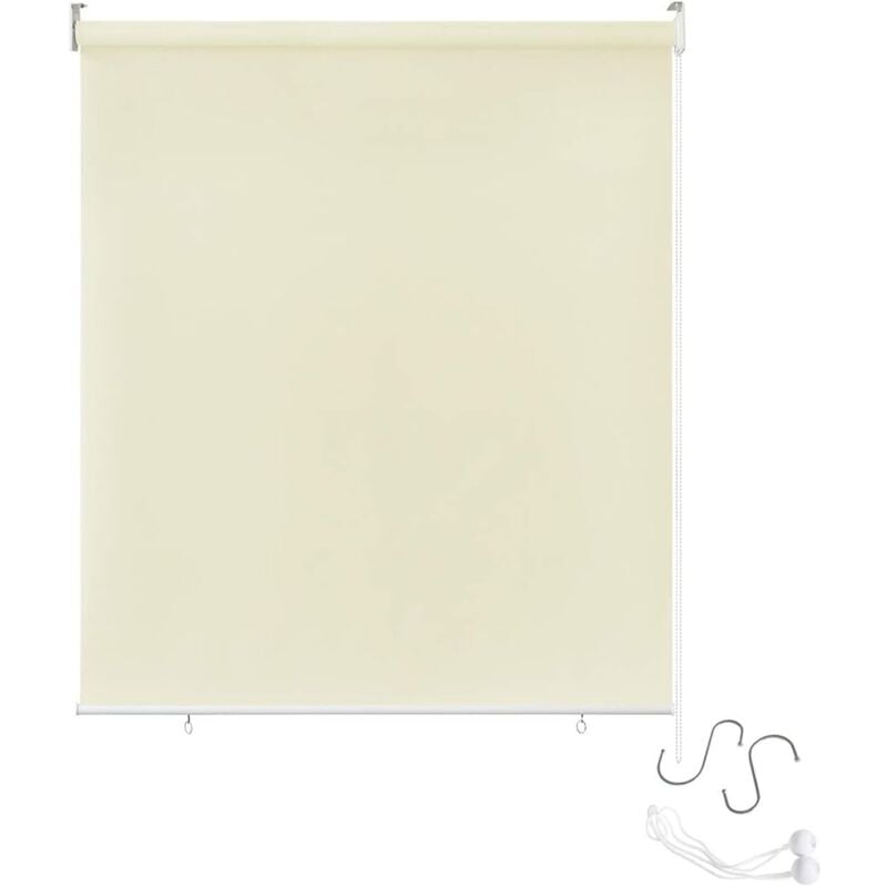foto del prodotto aufun tenda a rullo per esterni, schermo per la privacy del balcone, protezione solare, tenda da sole verticale, tenda a rullo per esterni,