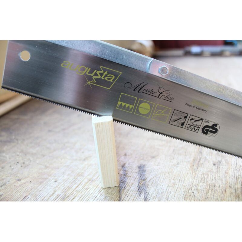 foto del prodotto augusta, sega a dorso regolabile, 250 mm, per tagli obliqui legno, 2137 250 ama