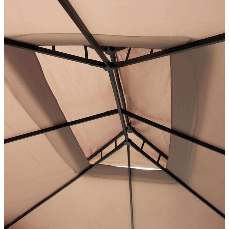 foto del prodotto aulus gazebo da giardino in alluminio completo di pareti laterali 3 x 4 m