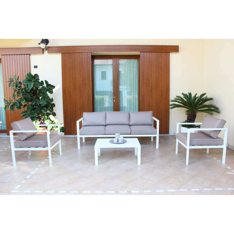 foto del prodotto aulus salotto da giardino in alluminio 5 posti