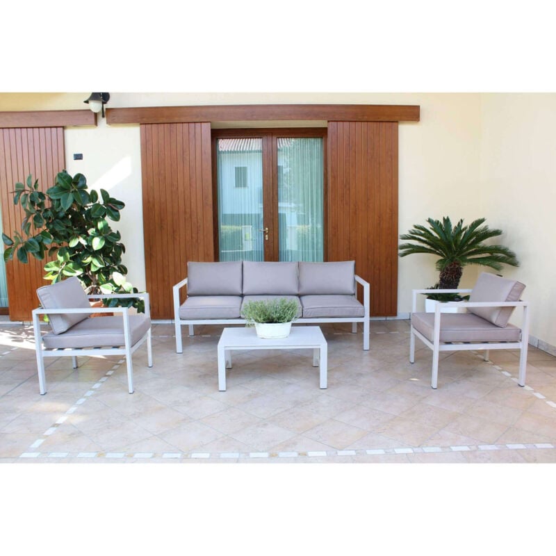 foto del prodotto aulus salotto da giardino in alluminio 5 posti