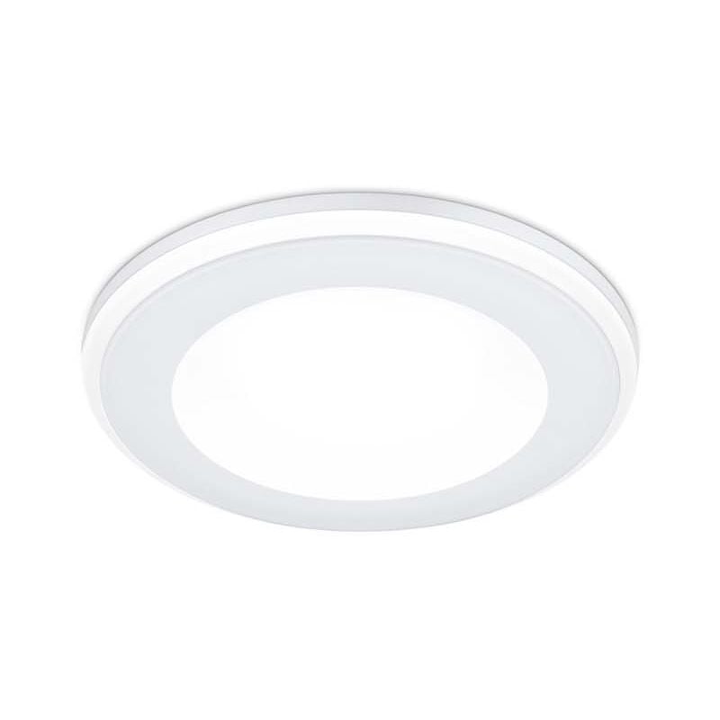 foto del prodotto aura faretto da incasso plastica bianca satinata tripla accensione indipendente d. 8,2cm