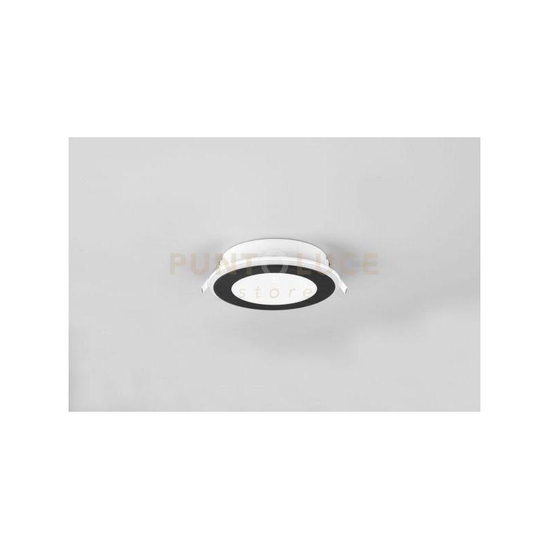 foto del prodotto aura faretto da incasso plastica nera satinata tripla accensione indipendente d. 14,8cm led 10w 1040lm, 3000k