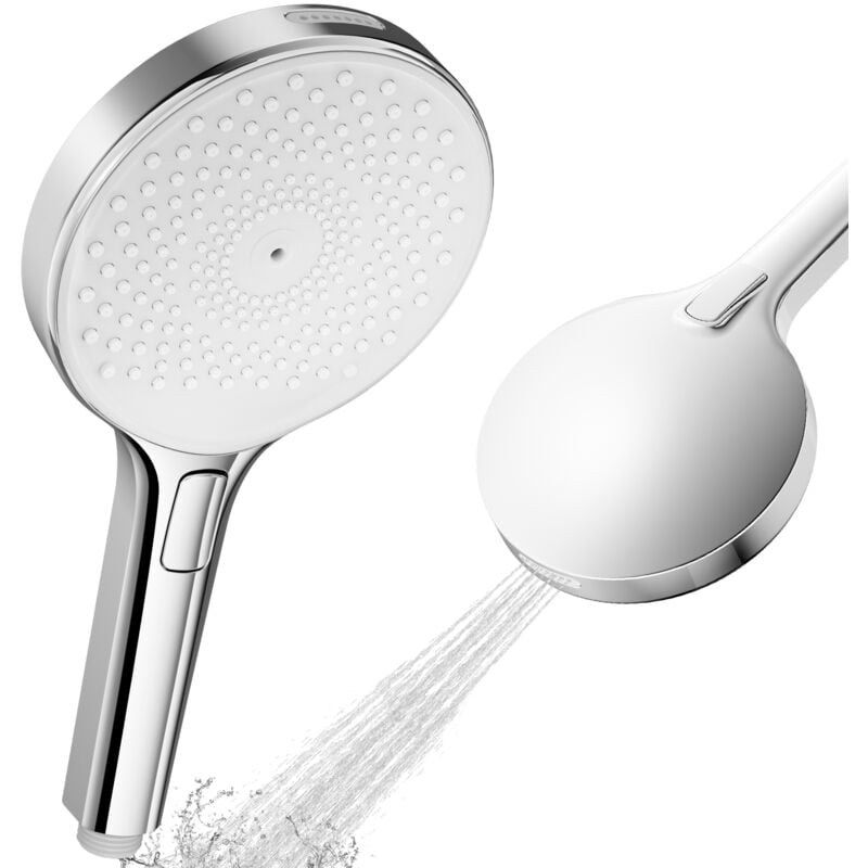 foto del prodotto auralum max doccetta con 4 modalit di getto, soffioni da 140 mm soffione, soffione tondo 4 in 1