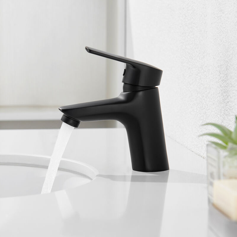 foto del prodotto auralum miscelatore per lavabo bagno in ottone, monocomando rubinetto da lavabo rubinetto da cucina con aeratore rimovibile, acqua calda e fredda