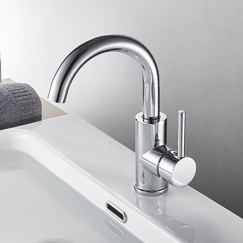 foto del prodotto auralum rubinetto lavabo girevole a 360 miscelatore monocomando per bagno con aeratore staccabile, rubinetto lavabo dell acqua calda e fredda,