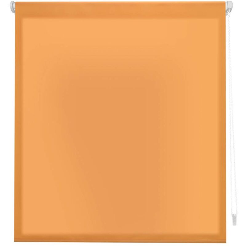 foto del prodotto aure tenda a rullo traslucida tinta unita senza perforazione arancia, 42 x 180 cm larghezza x altezza dimensioni del tessuto 39 x 175 cm tende