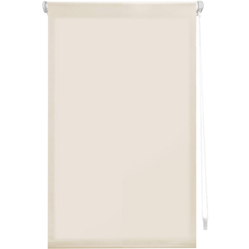 foto del prodotto aure tenda a rullo traslucida tinta unita senza perforazione beige, 87 x 180 cm larghezza x altezza dimensioni del tessuto 84 x 175 cm tende per