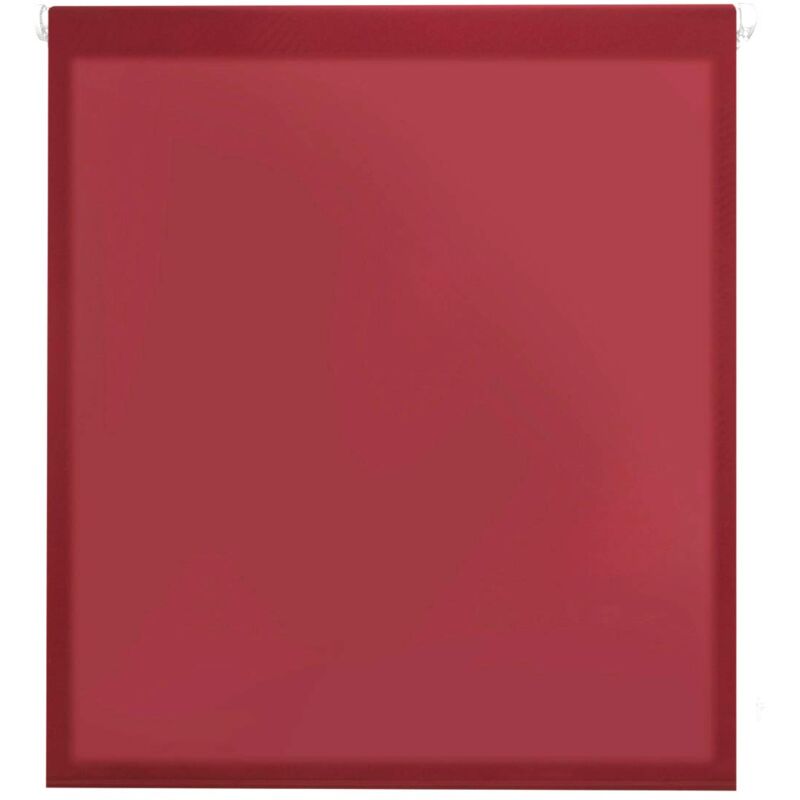 foto del prodotto aure tenda a rullo traslucida tinta unita senza perforazione rosso bordeaux, 37 x 180 cm larghezza x altezza dimensioni del tessuto 34 x 175 cm