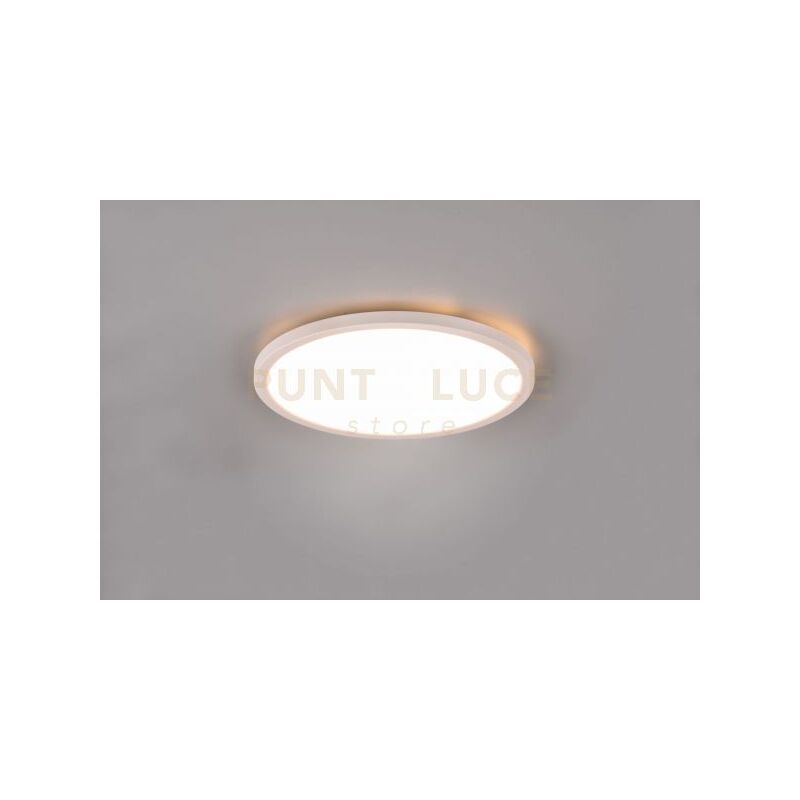 foto del prodotto aureo plafoniera led 18w 2200lm, 3000 6500k bordo bianco con telecomando multifunzione retro illuminata rgb d. 29cm dimmerabile
