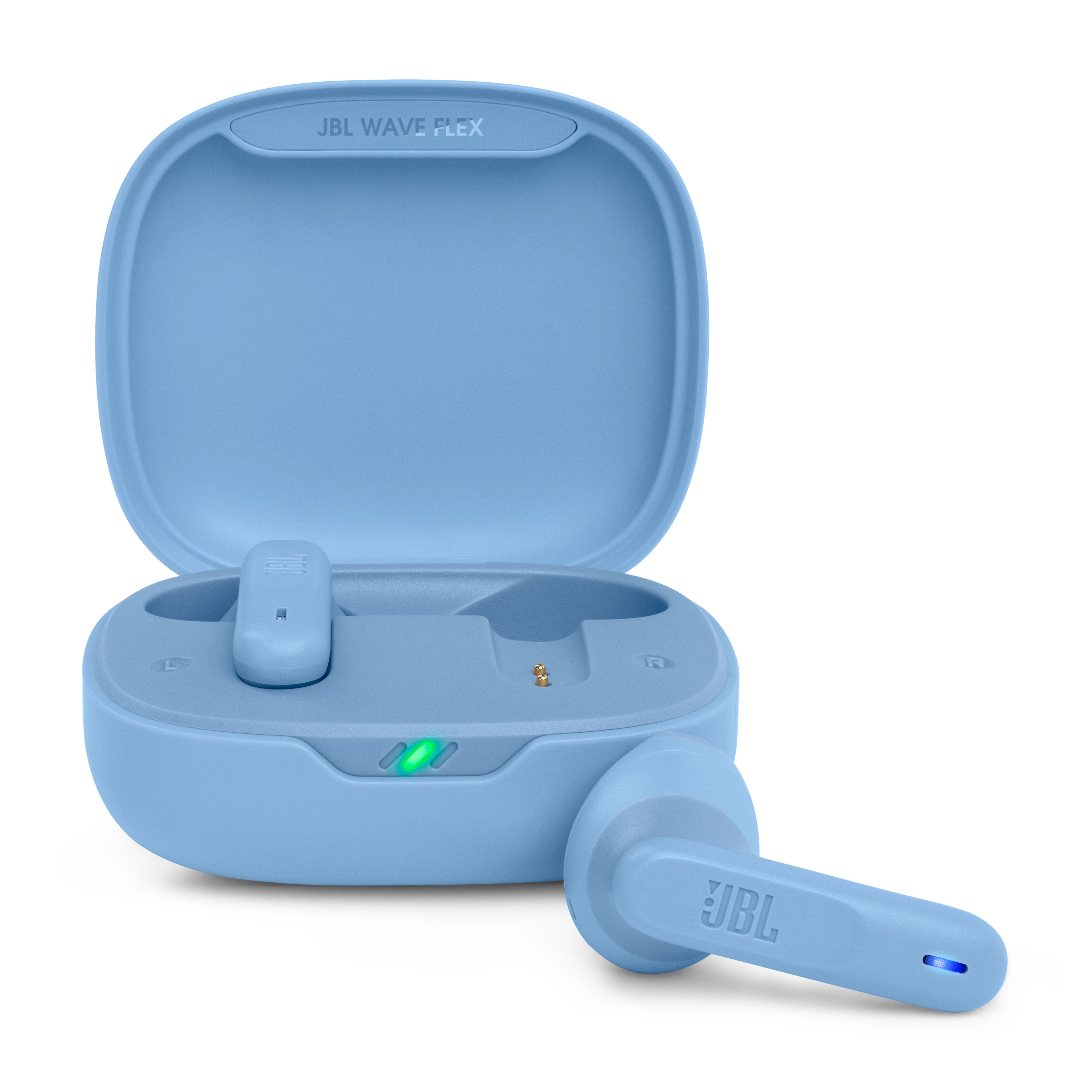 foto del prodotto auricolari tws jbl waveflex bluetooth bt jblwflexblu blu