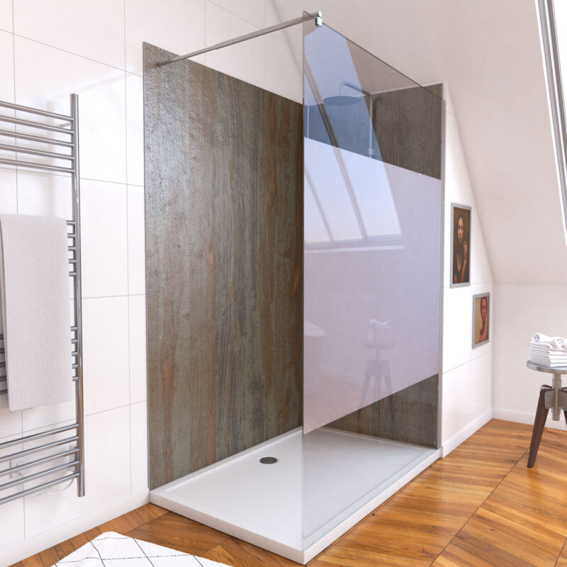 foto del prodotto aurlane pack pannelli a parete wood stone wall freedom 2 depoli ricevitore bianco