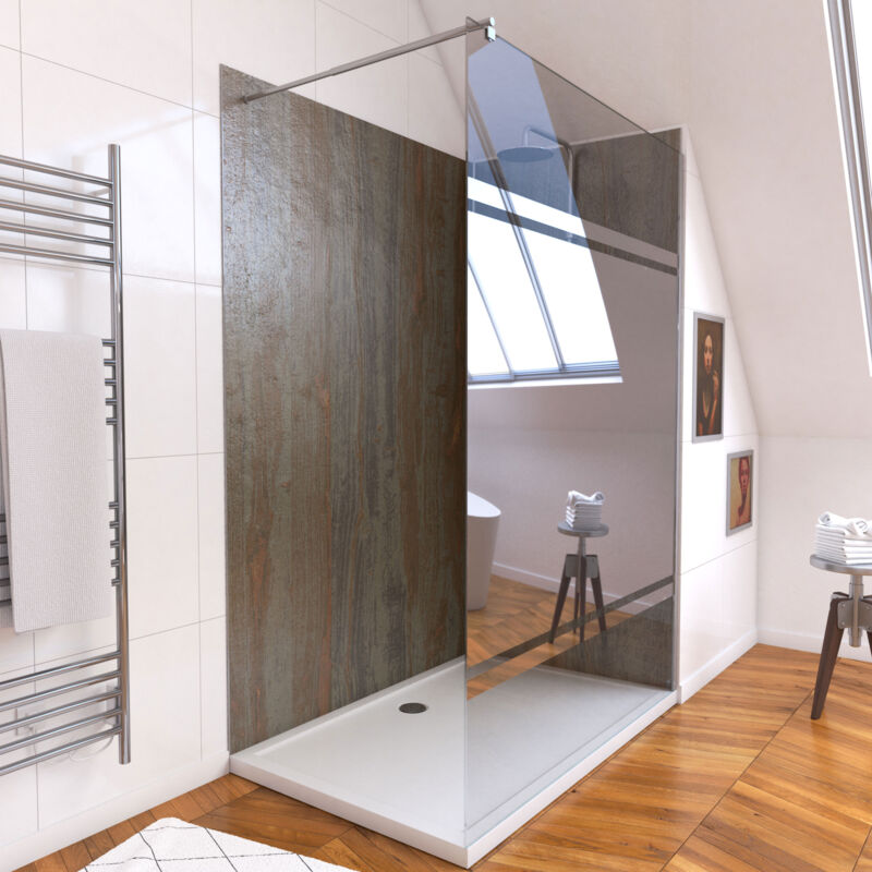 foto del prodotto aurlane pack pannelli da parete wood stone freedom 2 smoke wall whiteny receiver