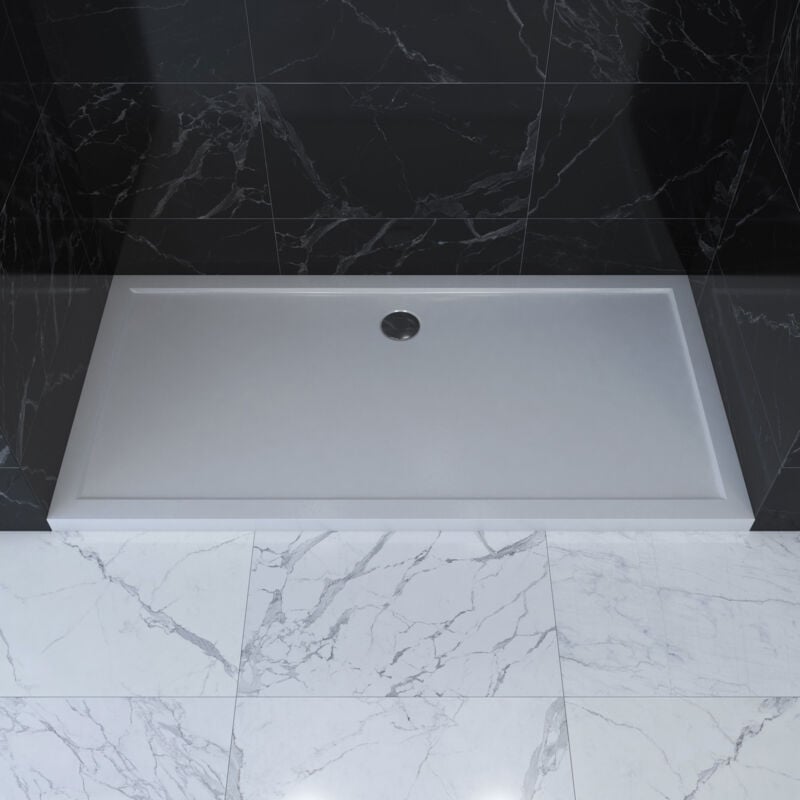 immagine 0 del prodotto aurlane piatto doccia extra piatto in acrilico bianco rettangolare 140x90 cm piatto doccia