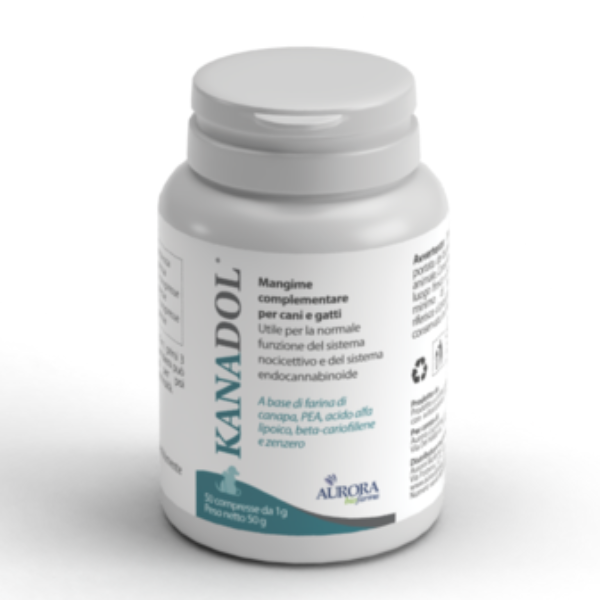 foto del prodotto aurora biofarma kanadol compresse cane e gatto 50 compresse 1 ordine scegli lo sconto bzr5 bzr20 200 punti fedelt integratori per cani