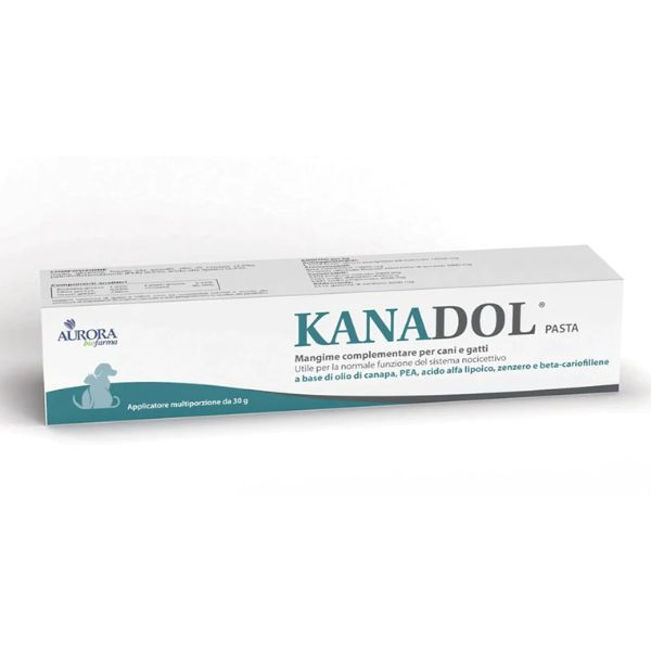 foto del prodotto aurora biofarma kanadol pasta cane e gatto 30 g 1 ordine scegli lo sconto bzr5 bzr20 200 punti fedelt integratori per cani
