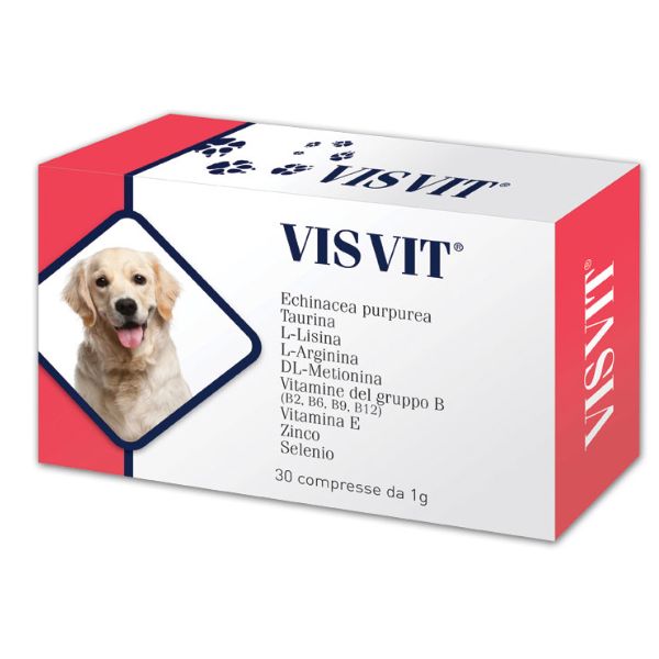 foto del prodotto aurora biofarma visvit compresse cane e gatto 30 compresse da 1g 1 ordine scegli lo sconto bzr5 bzr20 200 punti fedelt integratori per cani