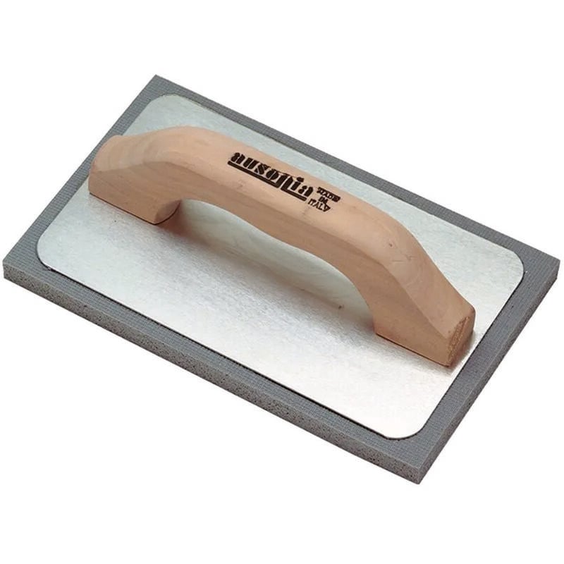 foto del prodotto ausonia frattone gommaspugna per intonaco base alluminio e manico in legno cm.21x14