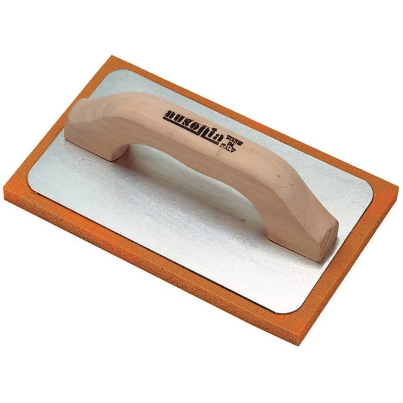 foto del prodotto ausonia frattone gommaspugna per intonaco base alluminio e manico in legno cm.21x14