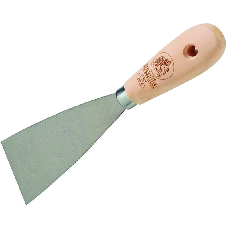 foto del prodotto ausonia spatole professionali fusion manico in legno per stucco mm.20