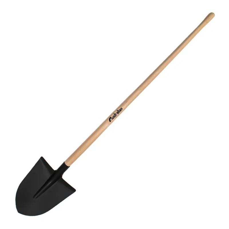 immagine 0 del prodotto australian badile in acciaio nero con manico in legno da 140cm