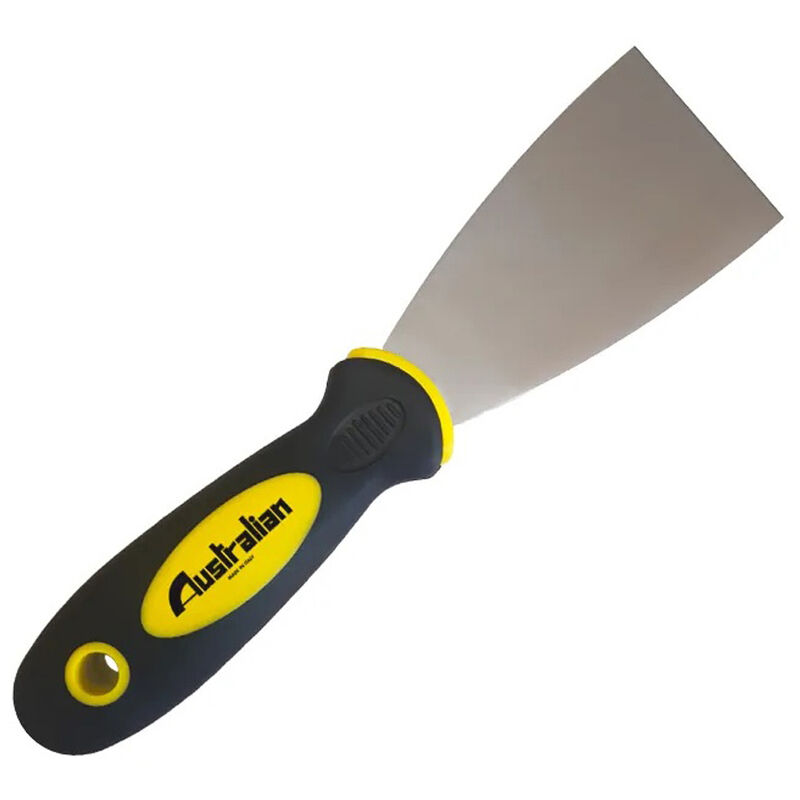 foto del prodotto australian spatola per stucco raschietto acciaio inox da 50mm manico in gomma