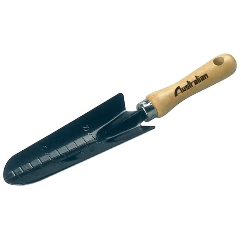 foto del prodotto australian trapiantatore manuale stretto in acciaio con manico in legno 280 mm