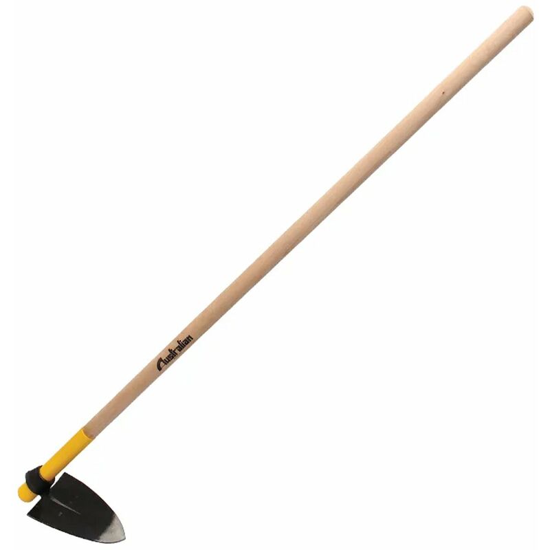 foto del prodotto australian zappa triangolare strumento agricolo per lavorare il terreno con manico in mix legno 140 cm 600 gr