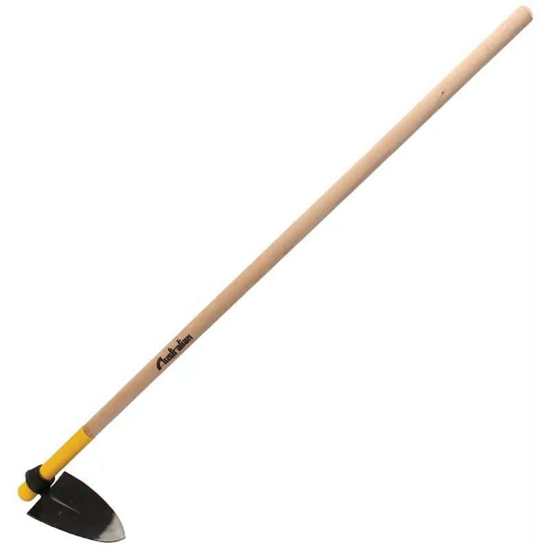 foto del prodotto australian zappa triangolare strumento agricolo per lavorare il terreno con manico in mix legno 140 cm 800 gr