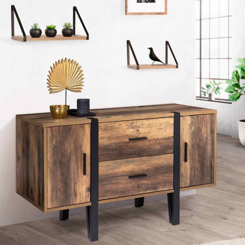 foto del prodotto austria credenza bassa da 105 cm con gamba a perno in legno