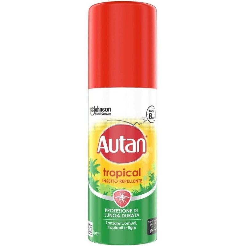 foto del prodotto autan antizanzare tropical spray repellente insetti copertura da 6 8 ore 1 x 50 ml