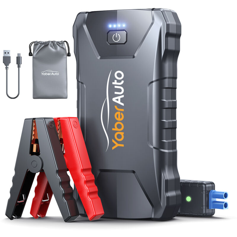 foto del prodotto auto booster avviamento auto,2000a 13800mah avviatore emergenza per auto fino a 7.0l benzina, 5.5l diesel ,12v avviatore batteria auto portatile con