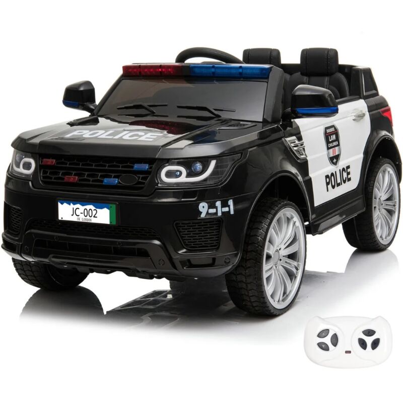 foto del prodotto auto della polizia in stile land rover per bambini 12v 1 a 6