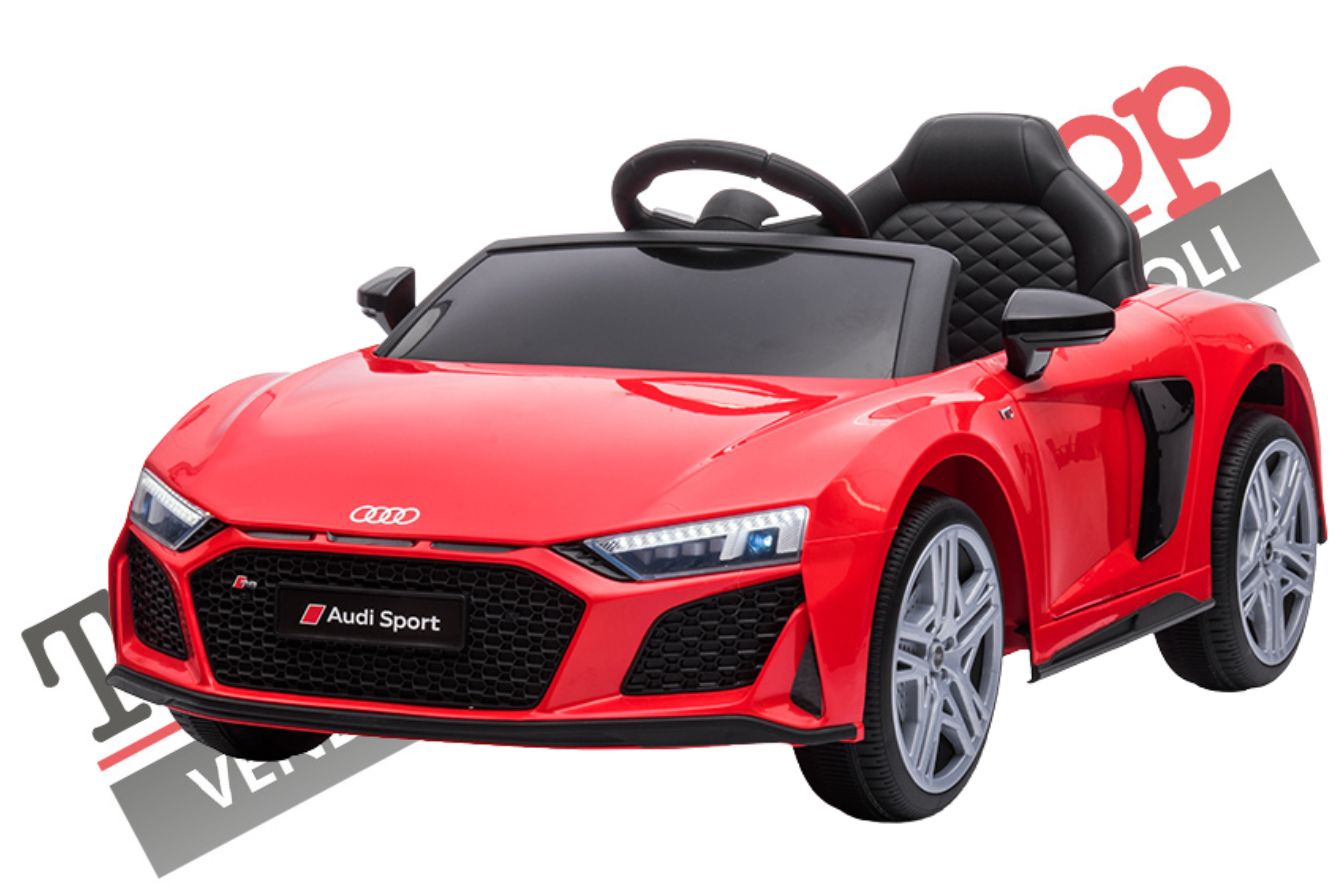 foto del prodotto auto elettrica per bambini audi r8 sport 12v rosso