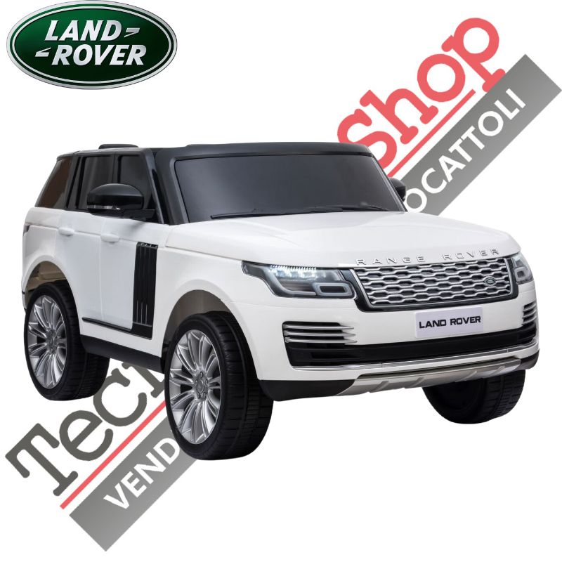 foto del prodotto auto elettrica per bambini land rover range rover sport hse 2 posti bianco