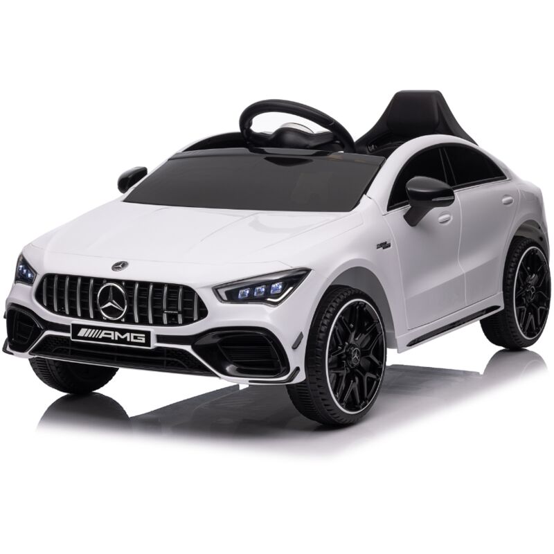 foto del prodotto auto elettrica per bambini mercedes cla 45 amg 12v bianco