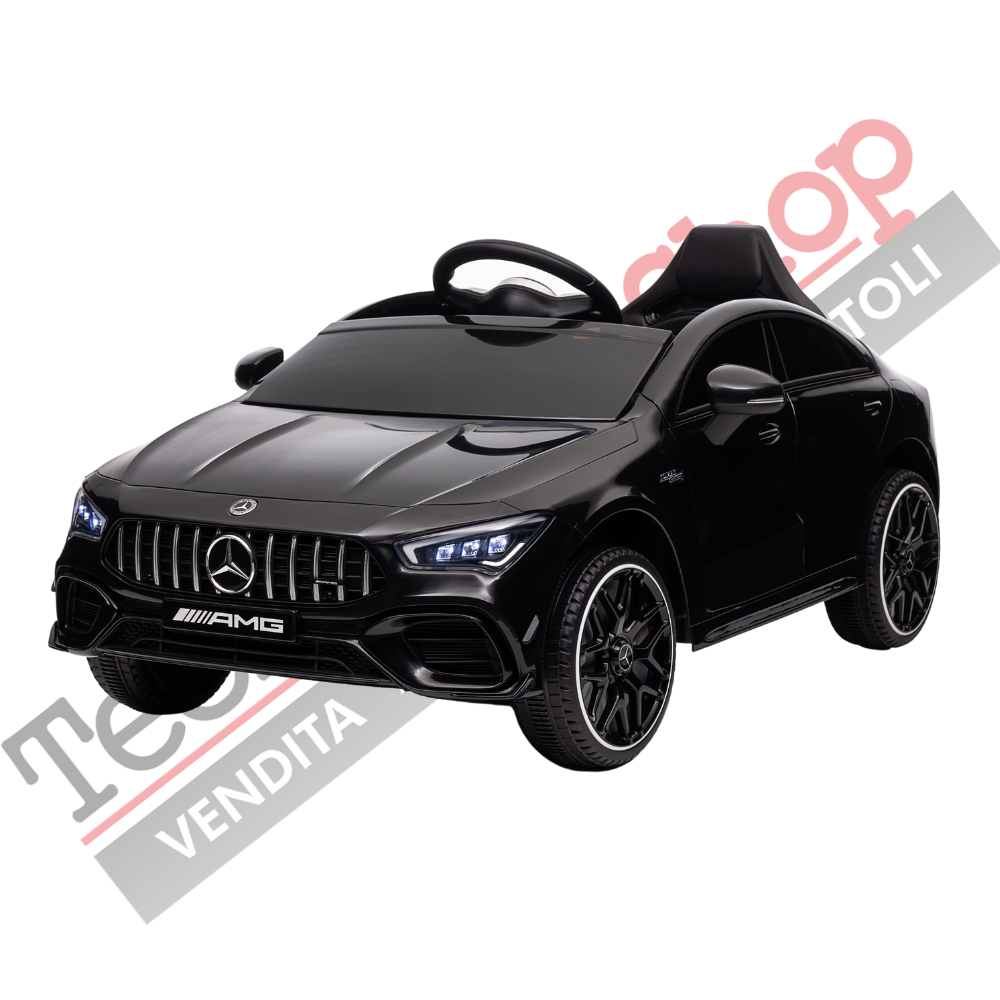 foto del prodotto auto elettrica per bambini mercedes cla 45 amg 12v nero