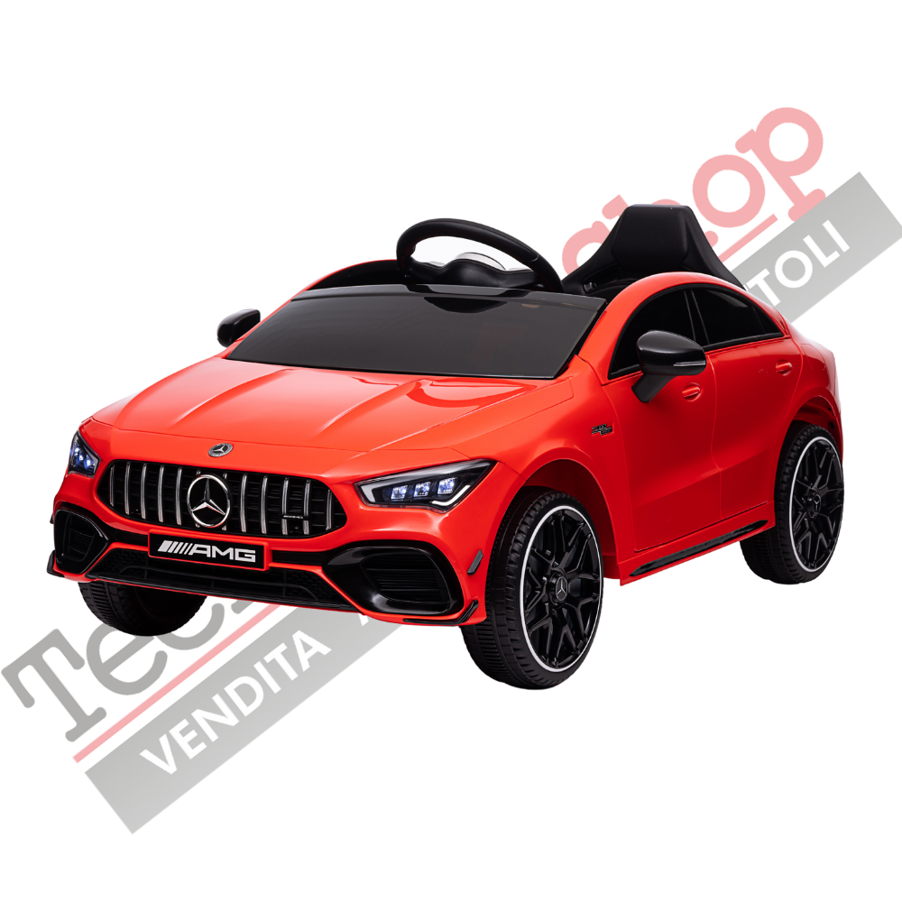 foto del prodotto auto elettrica per bambini mercedes cla 45 amg 12v rosso
