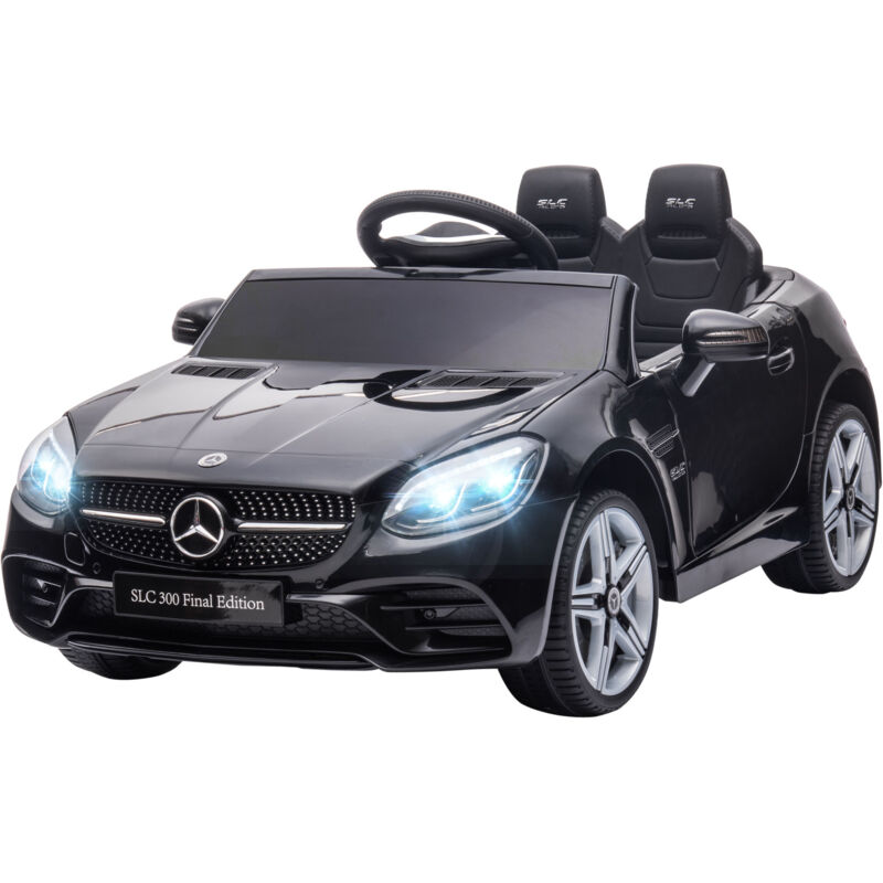 foto del prodotto auto elettrica per bambini mercedes slc 300 con telecomando nero aiyaplay