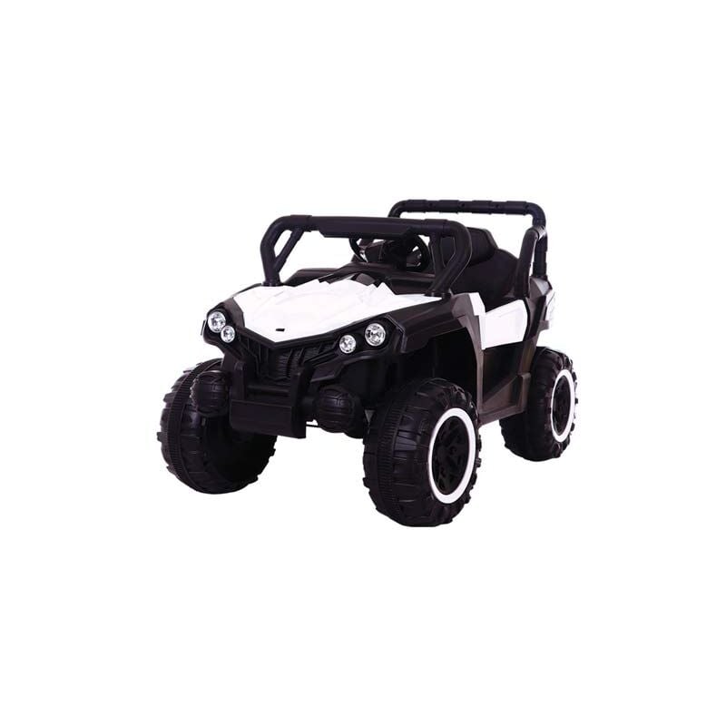 foto del prodotto auto macchina elettrica bianca con batteria 12 volt per