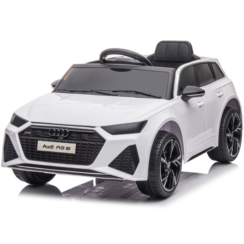 foto del prodotto auto macchina elettrica per bambini audi rs6 12v bianco