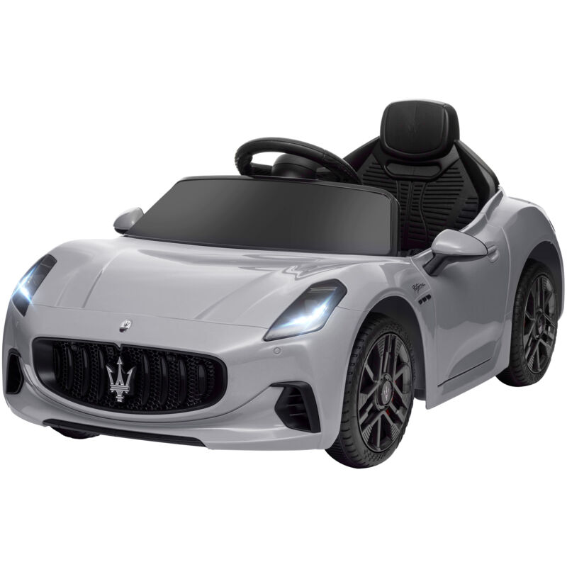 foto del prodotto auto per bambini 12v maserati con telecomando et 3 5 anni grigio aiyaplay