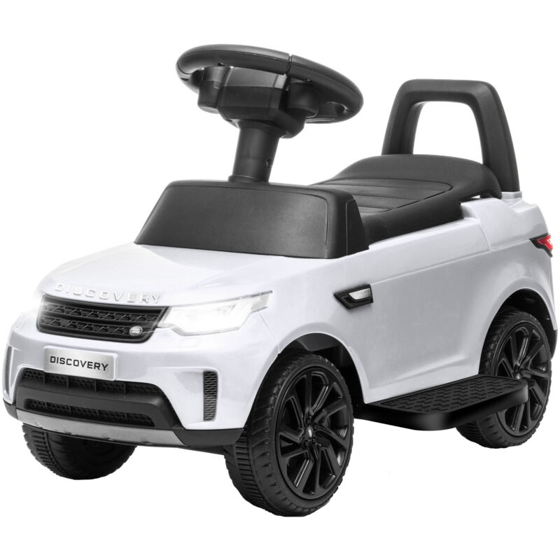 foto del prodotto auto per bambini elettrica e a spinta licenza land rover 6v bianco aiyaplay