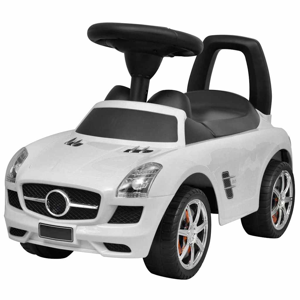 foto del prodotto automobile a spinta mercedes benz bianca cavalcabile bambinicod mxl 80676