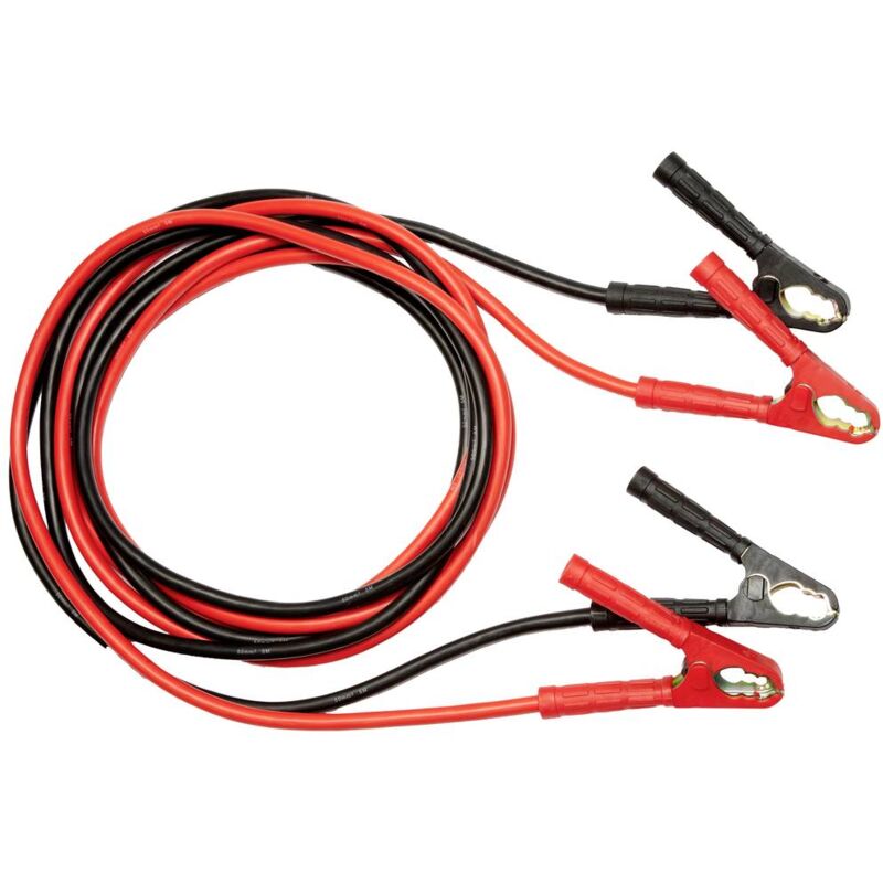 foto del prodotto automotive batterystart starter cable 500a cavi batteria per avviamento d emergenza 50 mm alluminio ramato 5 m osram